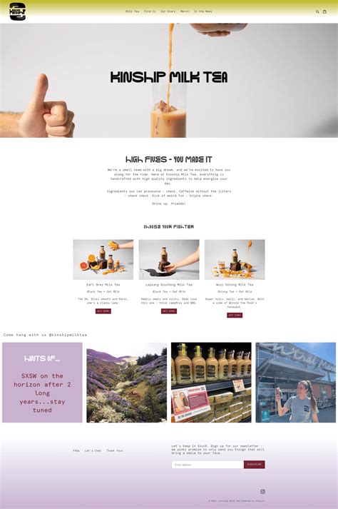 milk tea website.